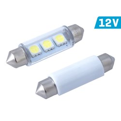 Żarówka VISION Festoon SV8.5 41mm 12V 3x 5050 SMD LED, biała, 1 szt.