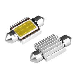 Żarówka VISION Festoon SV8.5 36mm 12V 1x COB LED, CANBUS, biała, 2 szt.
