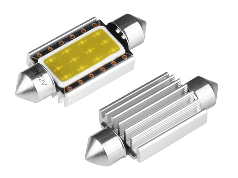 Ampoule VISION Festoon SV8.5 39 mm 12V 1x COB LED, CANBUS, blanche, 2 pcs 
