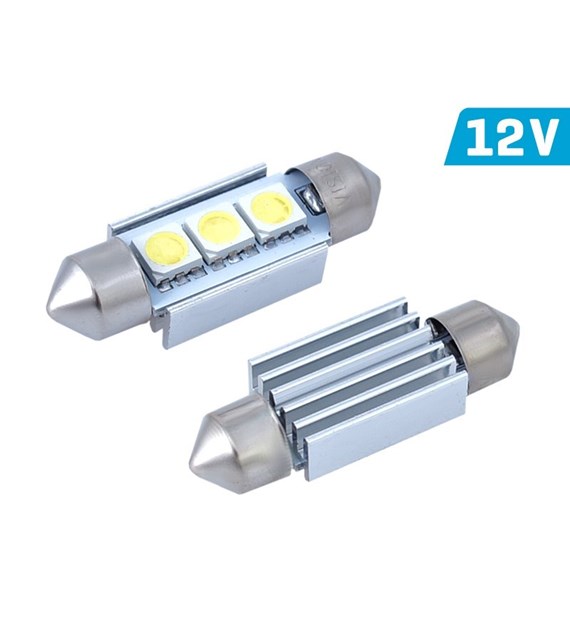 Glühlampe VISION Festoon SV8.5 36mm 12V 3x 5050 SMD LED, CANBUS, weiß, 1 Stk