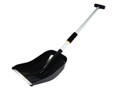 Snow shovel, reinforced, aluminum foldable handle, 94 cm
