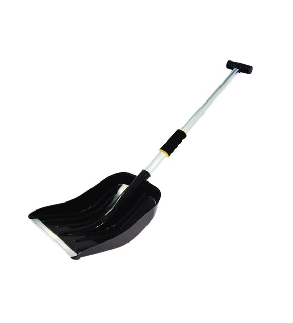 Snow shovel, reinforced, aluminum foldable handle, 94 cm