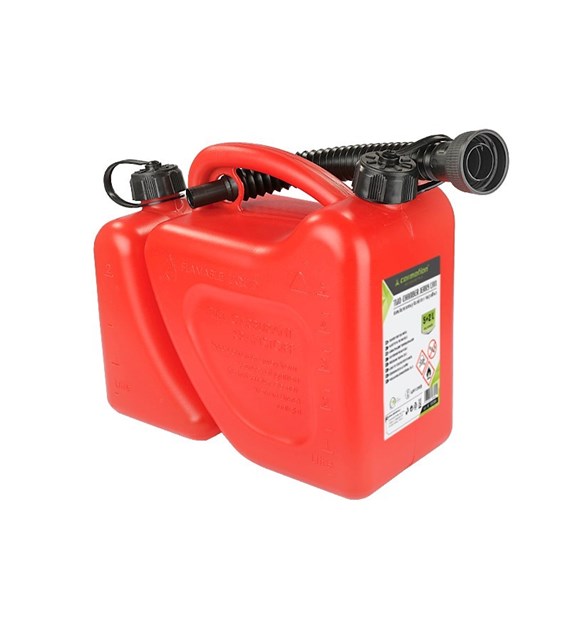 Two-chamber fuel jerrycan, 5L + 2L