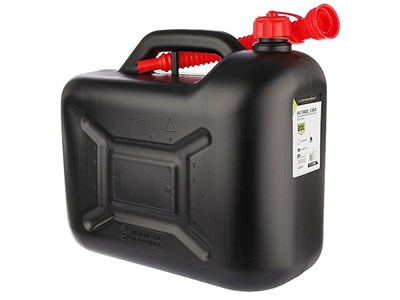 Fuel jerrycan, plastic, 20L, black