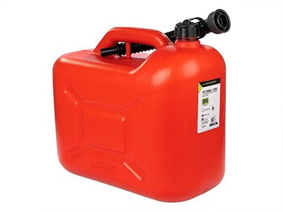 Fuel jerrycan, plastic, 20 liters, red