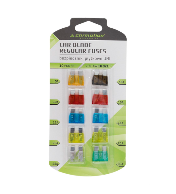 Blade fuses UNI, 10 pcs