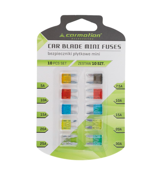 Blade fuses  MINI, 10 pcs