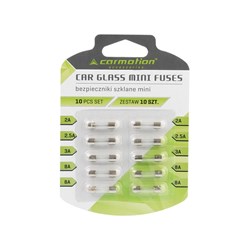 Glass fuses 20mm, 10 pcs