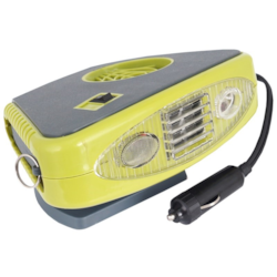 Ogrzewacz / wentylator 12V, 150W z latarką
