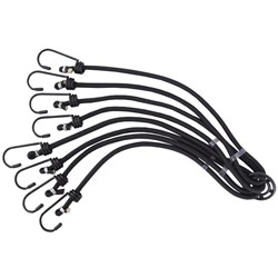 Cordes élastiques - à 8 bras pour sécuriser les bagages, 5 mm x 60 cm