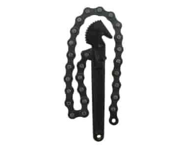 Chain oil filter wrench, metal handle