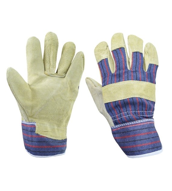 Work gloves made of cowhide, size 10.5