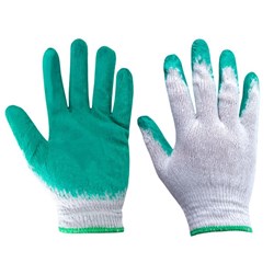 Work gloves covered with rubber, size XL