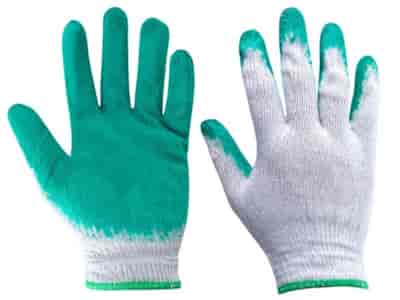 Work gloves covered with rubber, size XL