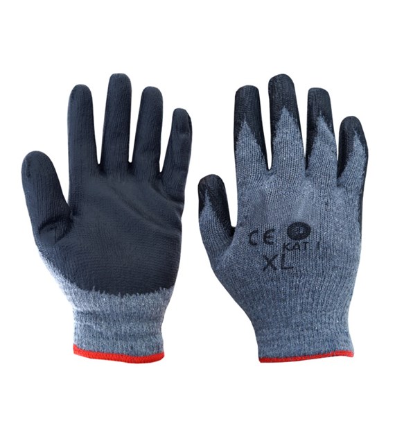 Work gloves, rubberized  Dragon  s.10
