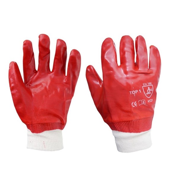 Work gloves,  Oil-resistant , elastic cuff, size 10