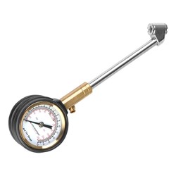 15 BAR wheel pressure gauge with dial and 15 cm metal tube