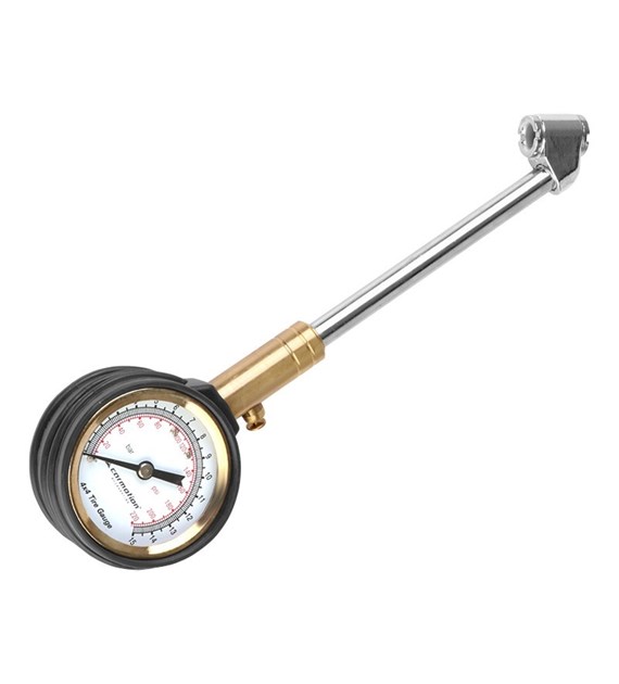 Manometer 15 BAR mit rotierender Uhr und Metallrohr 15 cm