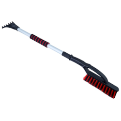 Brosse-grattoir télescopique 90/120 cm, manche en aluminium, poignée souple