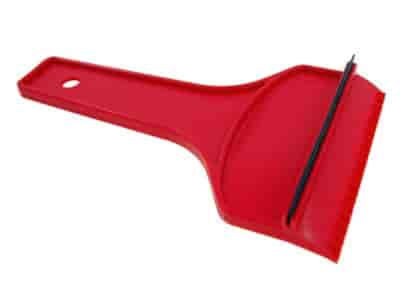 Ice scraper with elastic / squeegee