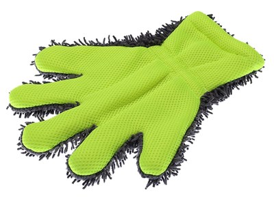 Microfiber chenille finger mitt + mesh