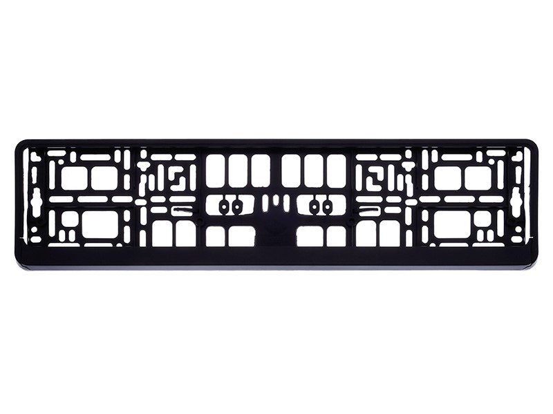 License plate frame, black, flexible (PP / PS)