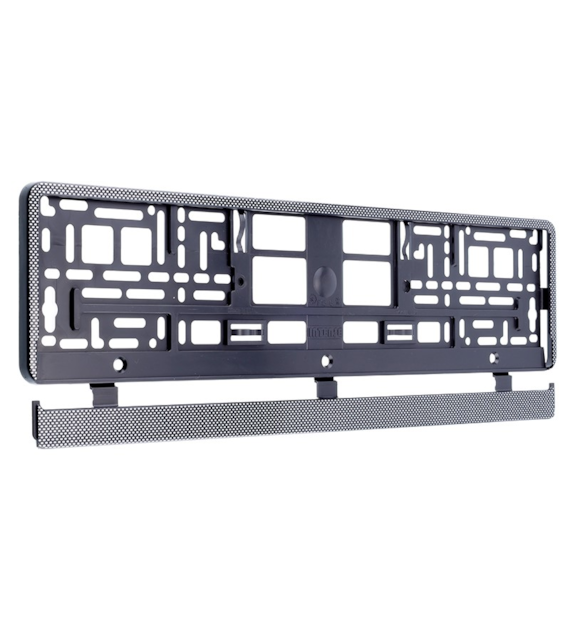 Support de plaque d'immatriculation, couleur carbone