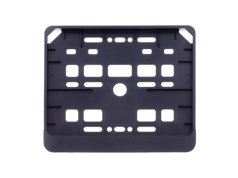 Motorcycle license plate frame, black
