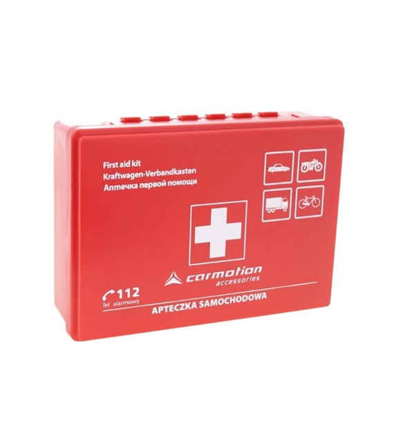 First aid kit, in plastic box