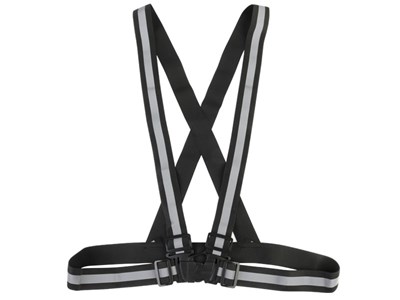 Reflective black harness