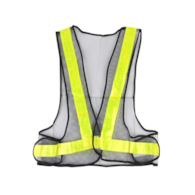 Gilet en maille avec bandes réfléchissantes
