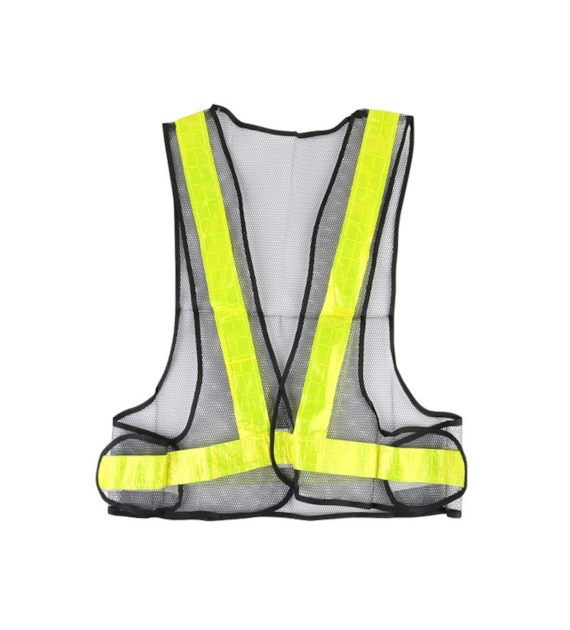Gilet en maille avec bandes réfléchissantes