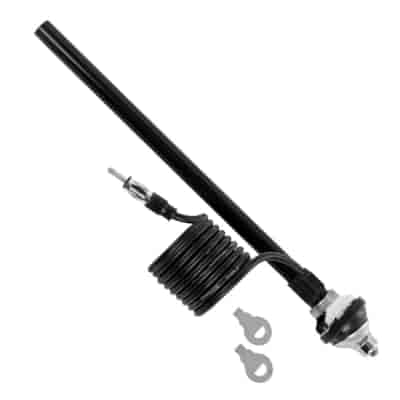 Antenne télescopique, chromée, câble de 80 cm