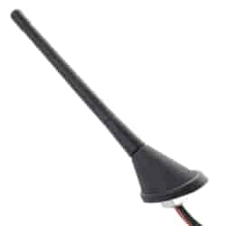 Antena radiowa ze wzmacniaczem, gumowany maszt 24 cm