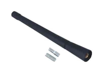 Mât d'antenne de 17cm, caoutchouté, avec 2 adaptateurs: 5 et 6mm