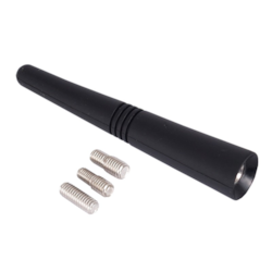 Maszt antenowy 9cm, gumowany, z 3 adapterami: 5, 6 i 7mm