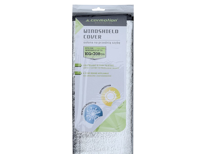 Car windscreen cover 100 x 200 cm + 2 flaps 25 cm