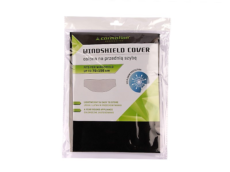 Car windscreen cover 156 x 70 cm, black