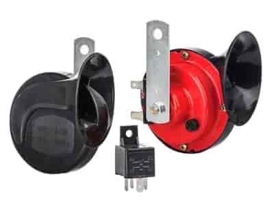 Klaxon 12V 115dB, 2 tons, type à vis sans fin, avec relais, 2 pcs