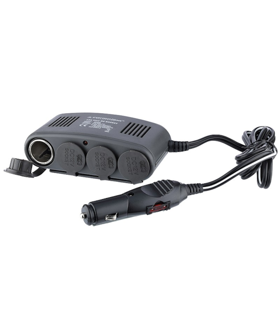 4-socket cigarette lighter splitter, Heavy Duty