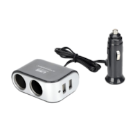 Multiprise allume-cigare 2 prises avec 2x USB 3.1A et câble