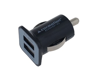Chargeur USB x2, 3100 mA, pour allume-cigare 12/24V