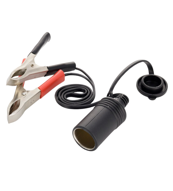Socket EURO, electric with 40 cm wire and crocodile clamps, max. 8A