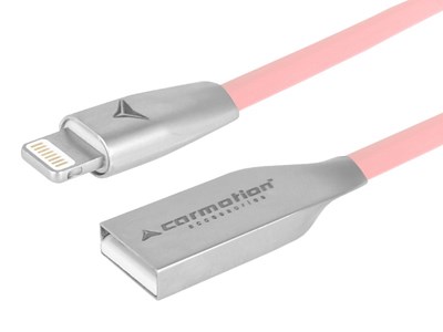 Kabel do ładowania i synchronizacji, 120 cm, USB > Lightning, różowy