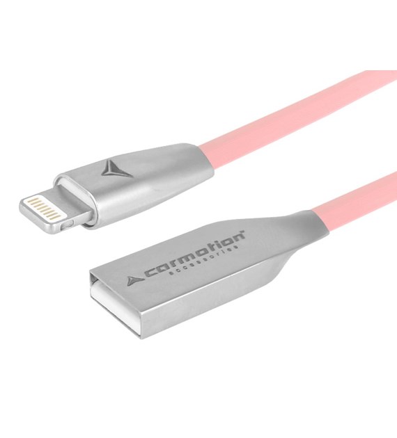 Kabel do ładowania i synchronizacji, 120 cm, USB > Lightning, różowy