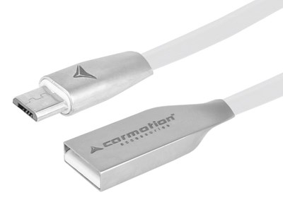 Charging & synchronisation cable, 120 cm, USB> micro USB, white