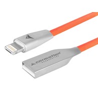 Kabel do ładowania i synchronizacji, 120 cm, USB > zespolone micro USB & Lightning, pomarańczowy