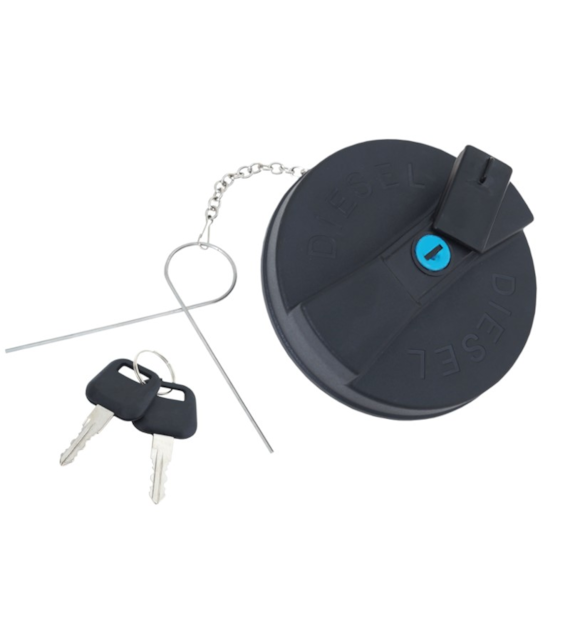 Tankdeckel  DIESEL  Kunststoff Durchm. 80 mit einem Schlüssel