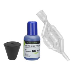 Testeur d'étanchéité de joint de culasse CO2 + 50 ml de fluide de réaction + adaptateur 25-55 mm