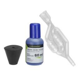 Testeur d'étanchéité de joint de culasse CO2 + 50 ml de fluide de réaction + adaptateur 25-55 mm